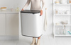Kosz do segregacji Brabantia Bo Touch Bin 2 x 30 l, biały, 221408
