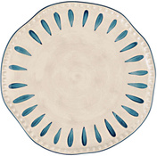 Domitilla Blu Notte Talerz do sałatek - 20 cm - Rose&Tulipani