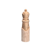 Figurka szachowa królowa Rituali Domestici Scaccomatto, drewno mango, złota, 40 cm