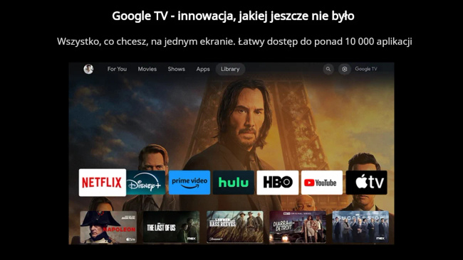 Wanbo X5 Pro New | Projektor | Google TV, FullHD, 1100 ANSI, kontrast 3000:1