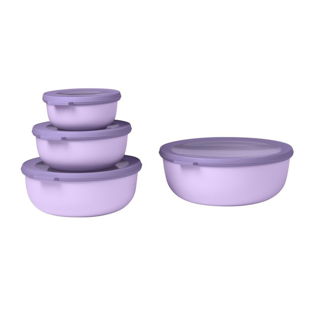 Zestaw 4 Misek Cirqula Okrągła 350 750 1250 2250 Ml Nordic Lilac 106232074600