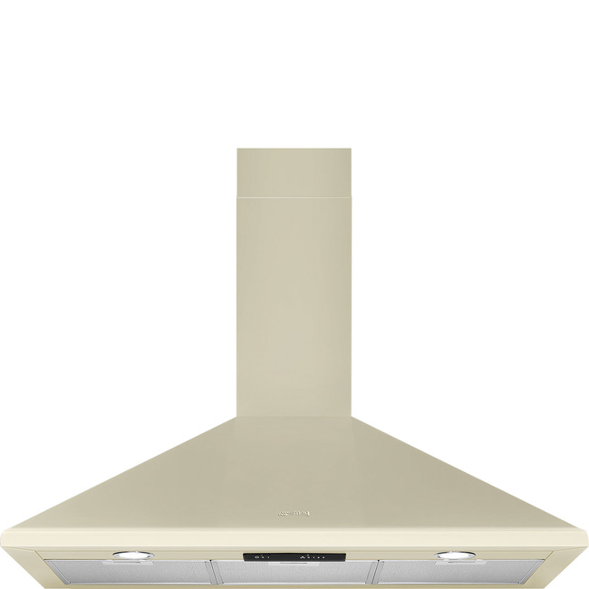 Smeg - Okap kuchenny, 90 cm Universal Ksed95Pe Kremowy