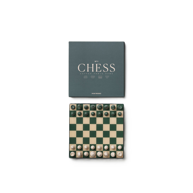 Szachy Printworks Classic Chess, plansza 25 x 25 cm z akrylowym blatem