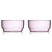 Miski Torino 12 cm 2 szt. różowe Lyngby Glas
