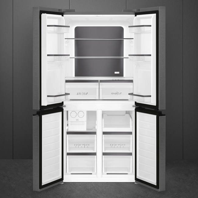 Smeg - Multidoor Free-Standing Dark-Inox D-Clas Universal Fqi48Kd Czarna stal nierdzewna (Dark inox)