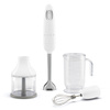 Smeg - Blender ręczny z akcesoriami HBF03WHEU 50's Style - biały