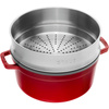 Garnek żeliwny okrągły z wkładem 3.8 ltr czerwony - Staub