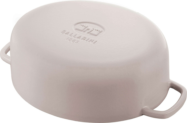 Ballarini Bellamonte Garnek żeliwny owalny 5.5 ltr, kość słoniowa