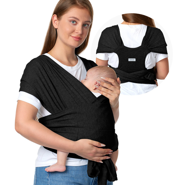 Momcozy Baby Wrap Carrier Czarny | Nosidełko |