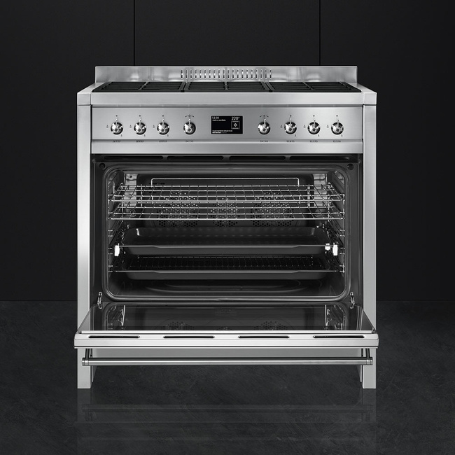 Smeg - Kuchnia wolnostojąca Opera A1-9 Stal nierdzewna