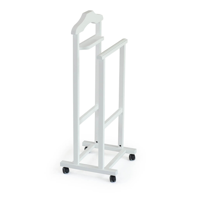 Arredamenti Mirano Wieszak do sypialni - 105 x 46 cm, biały