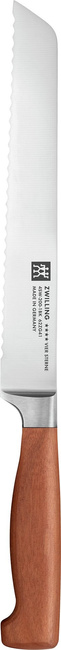 Nóż do pieczywa Zwilling Four Star Wood 20 cm, ząbkowane ostrze, drewno Kotibé