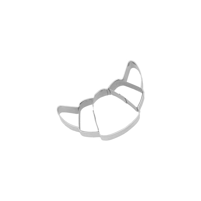 Foremka do wykrawania ciastek Birkmann Croissant 6 cm z tłoczeniem, stal
