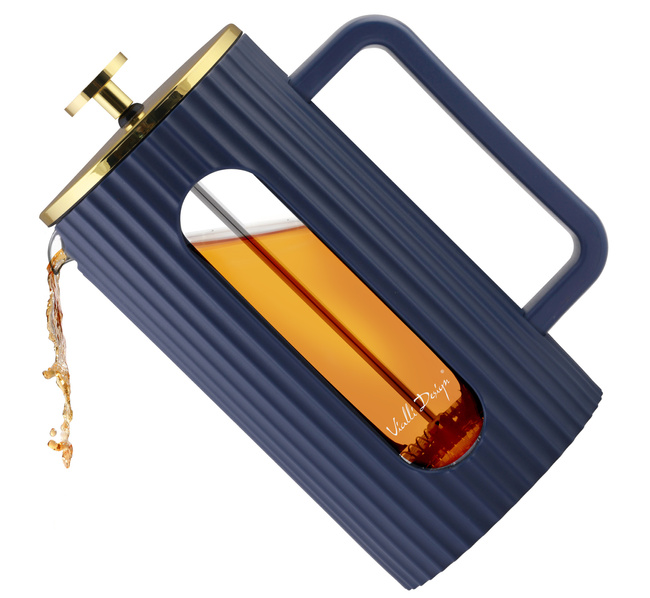 Zaparzacz do kawy i herbaty 1000 ml Livio Indigo 1050 - Vialli Design