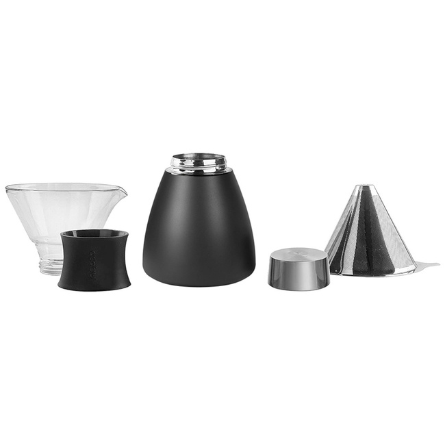 ASOBU Zaparzacz do kawy POUR OVER WOOD, 1,18L