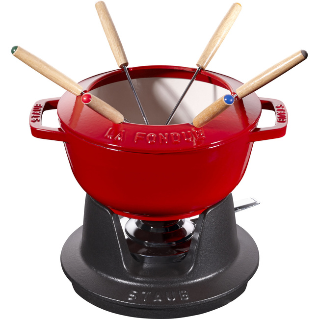 Zestaw do Fondue 18 cm, Czerwony - Staub