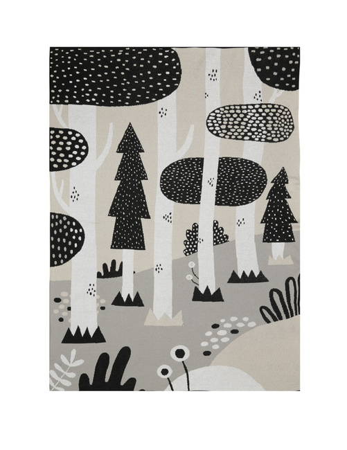 Narzuta 100 x 150 cm Magic forest black 724419 - Södahl