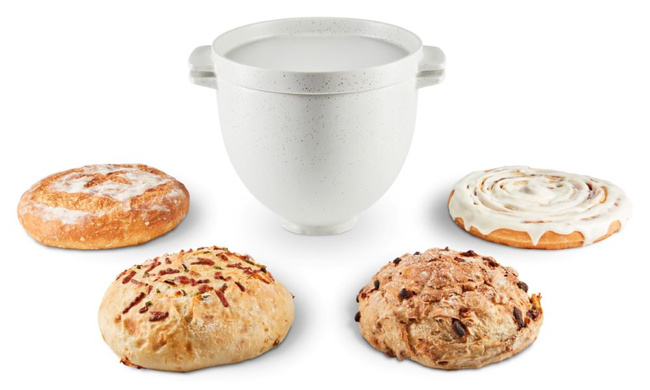 Ceramiczna dzieża do chleba z pokrywą KitchenAid 4,7 l 5KSM2CB5BGS do mikserów Artisan 5 i Classic