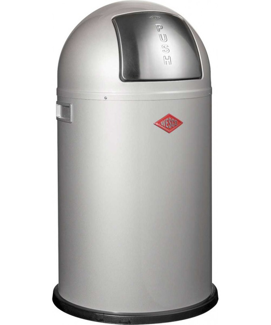 Kosz Na Śmieci Srebrny 50l Pushboy Wesco - Wesco