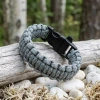 Survivalowa bransoletka Welde paracord Silver Camo z gwizdkiem, 22 cm