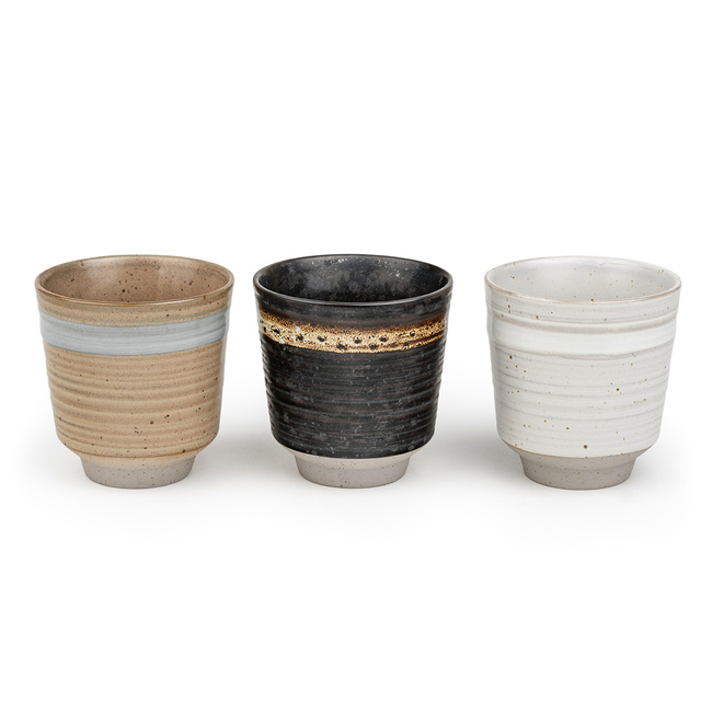 Kubki porcelanowe Jari 200 ml - 3 szt - Bredemeijer