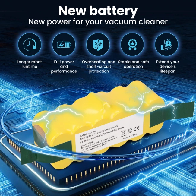 Akumulator Extralink do iRobot Roomba serii 500, 600, 700 i 800, zamiennik 14,4 V 3000 mAh