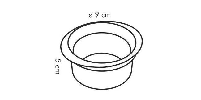 Kokilka na babeczkę Gusto ø 9 cm, 2 szt - Tescoma