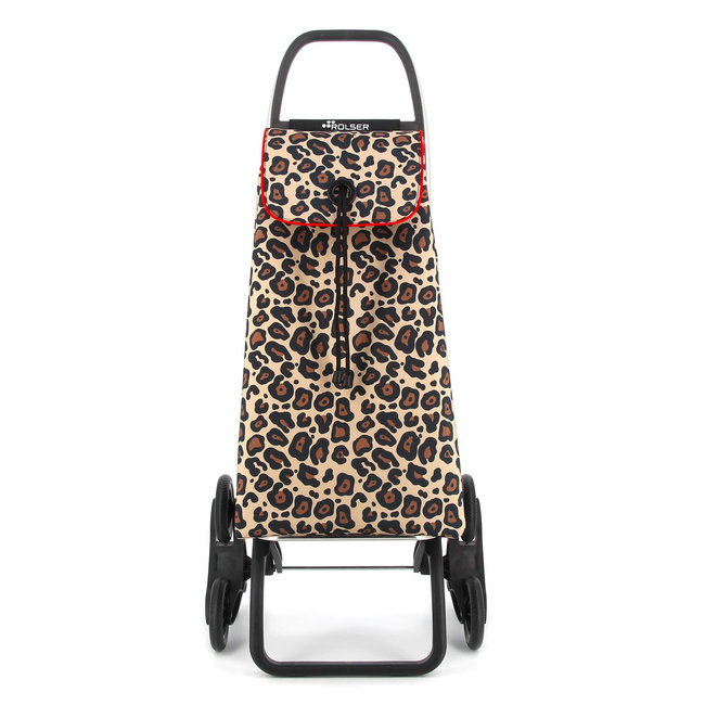 Rolser I-Max Wild 6 Camel wózek schodowy na zakupy 6 kół 43 l aluminiowy