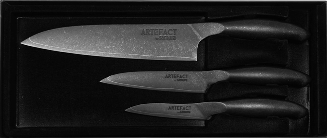 Zestaw Noży Kuchennych Samura Artifact - 3 Częściowy Komplet Chef Knife, Santoku, Utility