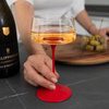 Kieliszki do szampana Trebonn SplitGlass, szerokie, czerwone, 250 ml, 2 szt., bez nóżki