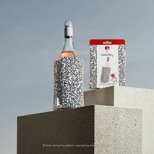 Rękaw chłodzący do wina Vacu Vin Keith Haring, aktywny