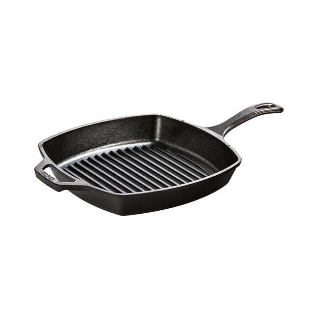 Patelnia żeliwna grillowa kwadratowa 26 cm - Lodge