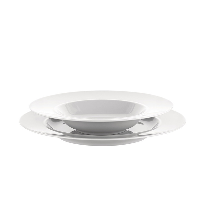 Talerz obiadowy 27 cm porcelana biała Alessi La Bella Tavola