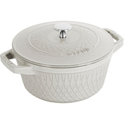 Staub Special Cocotte Garnek Żeliwny Okrągły 4 Ltr, Truflowy