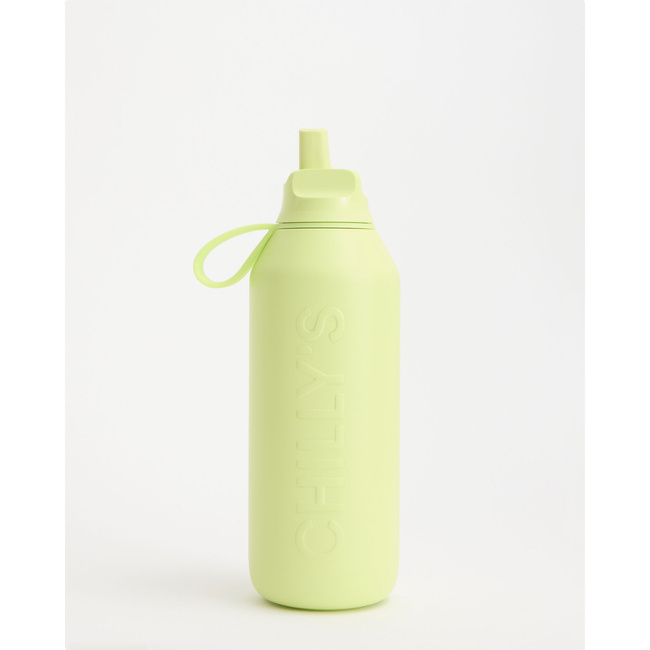 Butelka termiczna Chilly's Series 3 Flip ze słomką, 500 ml, Limelite