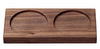 Podstawka drewniana 15cm pod 2 młynki, orzech - Crush Grind