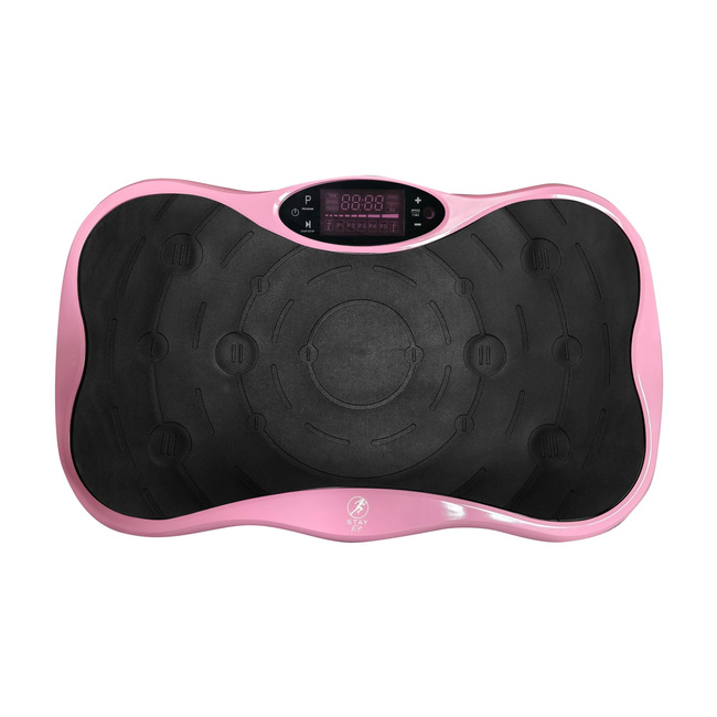 Platforma wibracyjna Extralink Moonwalk SpinMove 200 W z głośnikami Bluetooth, różowa
