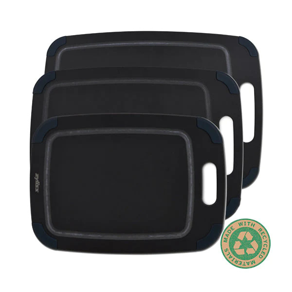 Deska do krojenia czarna fibre rozmiar m 37x28 cm - Zyliss
