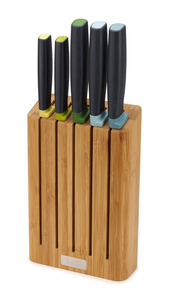 Zestaw blok Bamboo z 5 nożami Elevate™, multi - Joseph Joseph