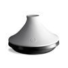 garnki do tajine indukcja 26 cm 2 l biało-czarny Emile Henry