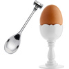 Kieliszek do jajka - z designerska łyżeczką - Alessi