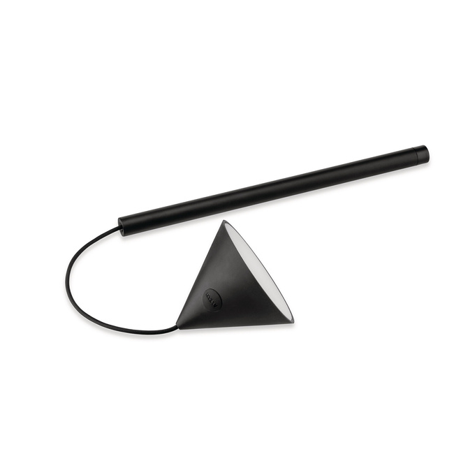 Lampa LED Alessi 28 cm Czarna