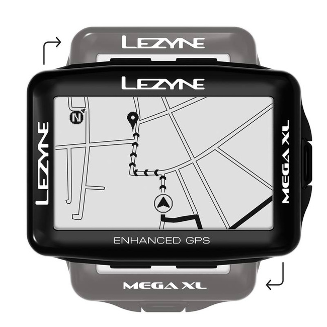 Liczniki rowerowe LEZYNE MEGA XL GPS HRSC Loaded z opaską na serce i czujnikiem prędkości/kadencji