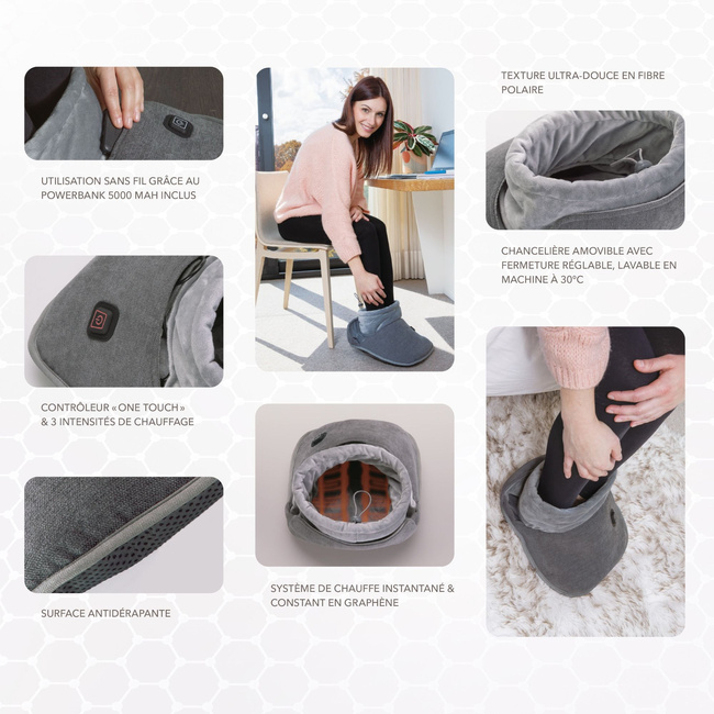 LANAFORM GRAPHENE FOOT WARMER - Ogrzewacz do stóp z Power Bank 