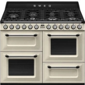 Smeg - Kuchnia wolnost, 110cm, Victoria, Krem. Victoria Tr4110P1 Kremowy.
