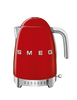 Smeg - Czajnik z regulacją Temp., Czerwony Klf04rdeu 50's Style