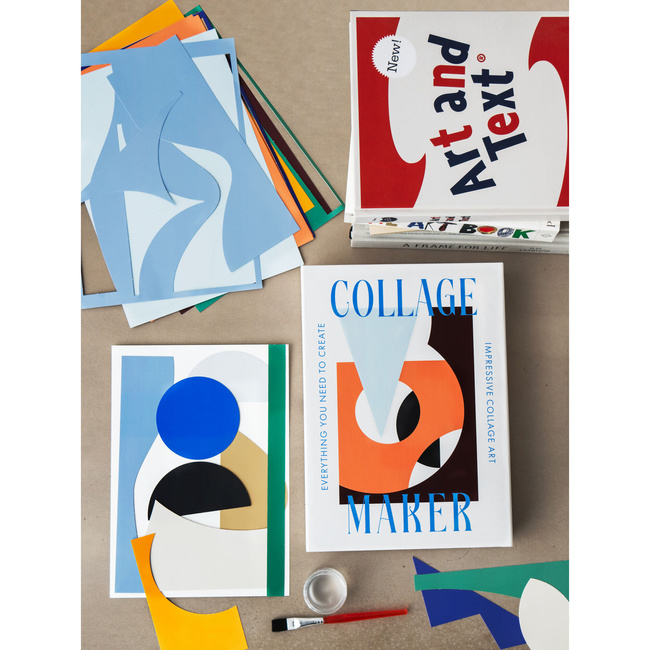 Zestaw do kolażu Printworks Collage Maker, 55 kształtów, klej i pędzle