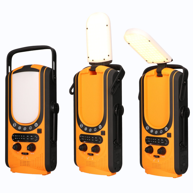 EXTRALINK Radio Awaryjne Solarne z Korką Dynamo Powerbank 6000mAh Latarka SOS