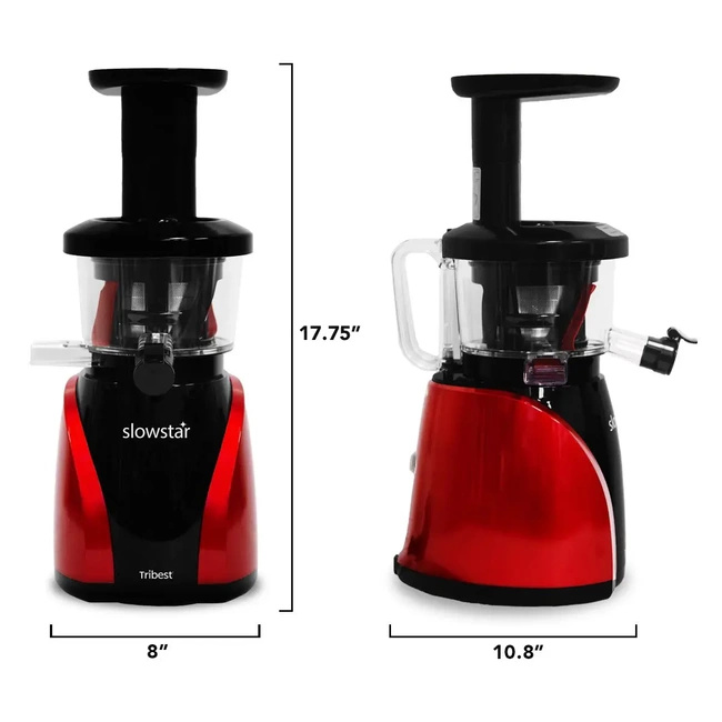 Slowstar Vertical Slow Juicer & Mincer Red - Profesjonalna Wyciskarka do Soków Czerwona - Tribest