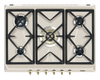 Smeg - Płyta gazowa, 70 cm, Coloniale SRV876AVOGH2 - COLONIALE